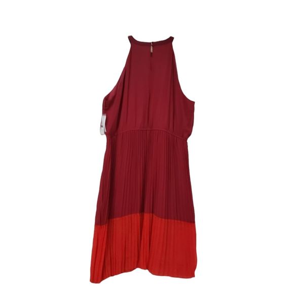 Sandra Darren Pleated Razzle Berry Colored Dress 26W - Picture 3 of 14